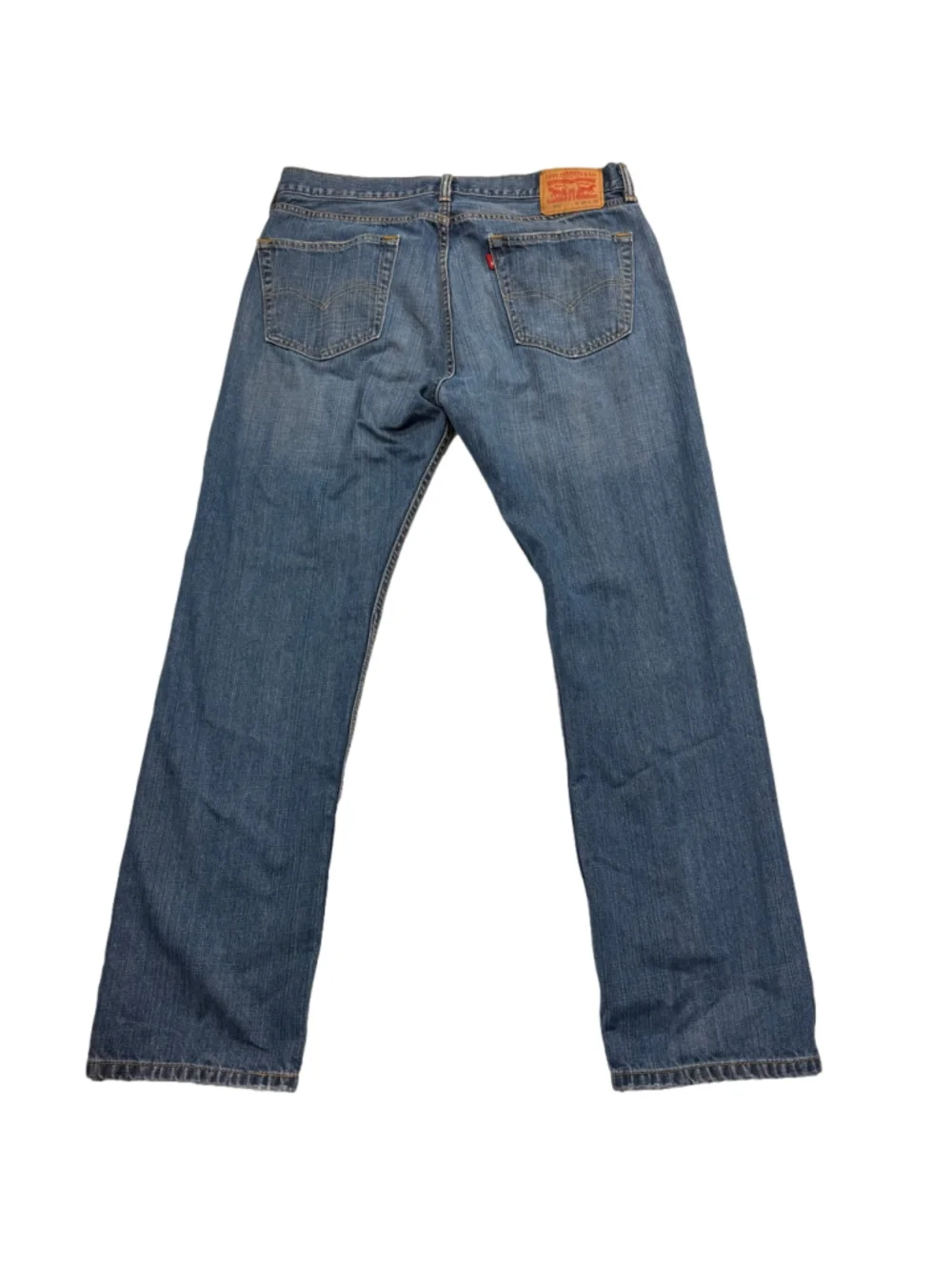 Men's Levi's 505 36x32 Medium Wash Straight Leg Jeans Blue